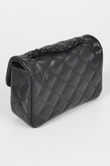 Quilted Black Chain Purse
