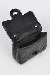 Quilted Black Chain Purse