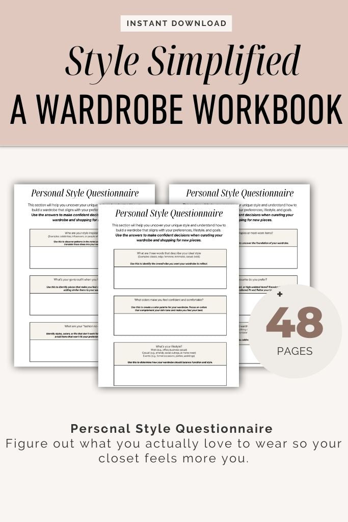 Style Simplified: A Wardrobe Workbook