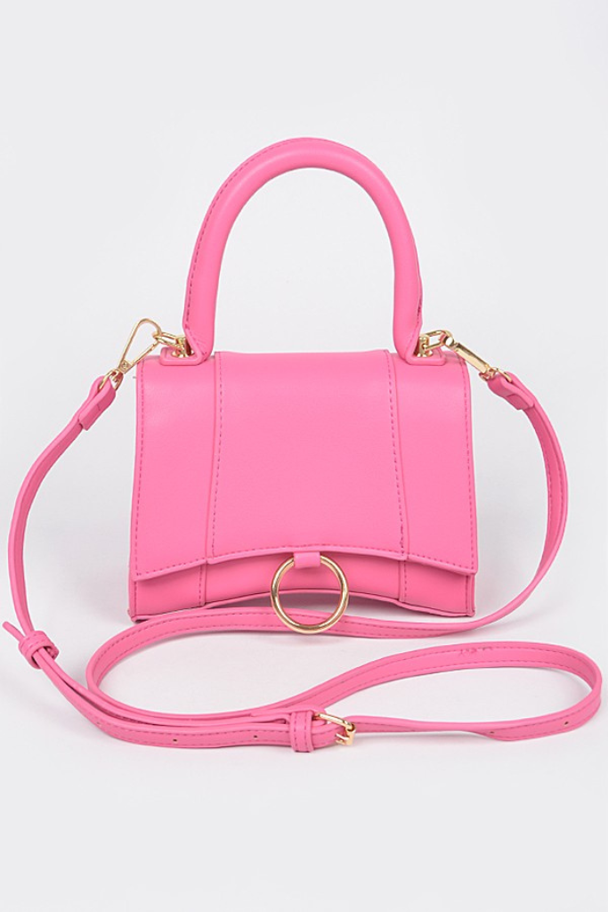 Chic Top Handle Purse - Pink