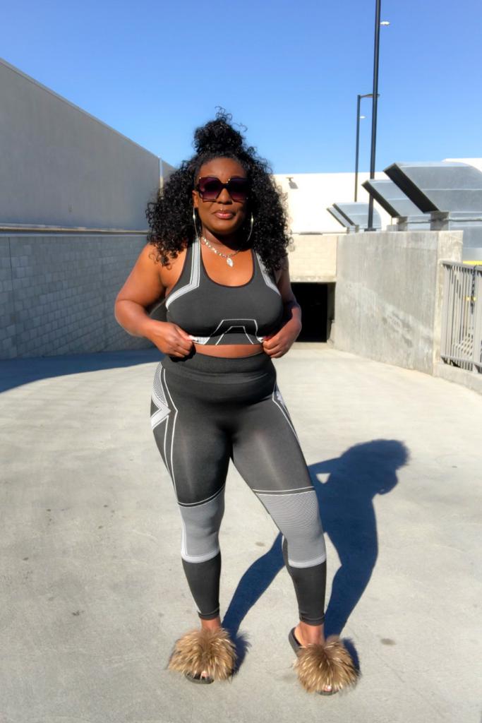 Seamless Legging Set (Black) - The Style District
