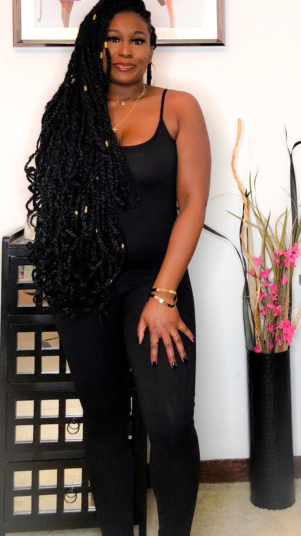 Asia (Black Cami Jumpsuit) - The Style District