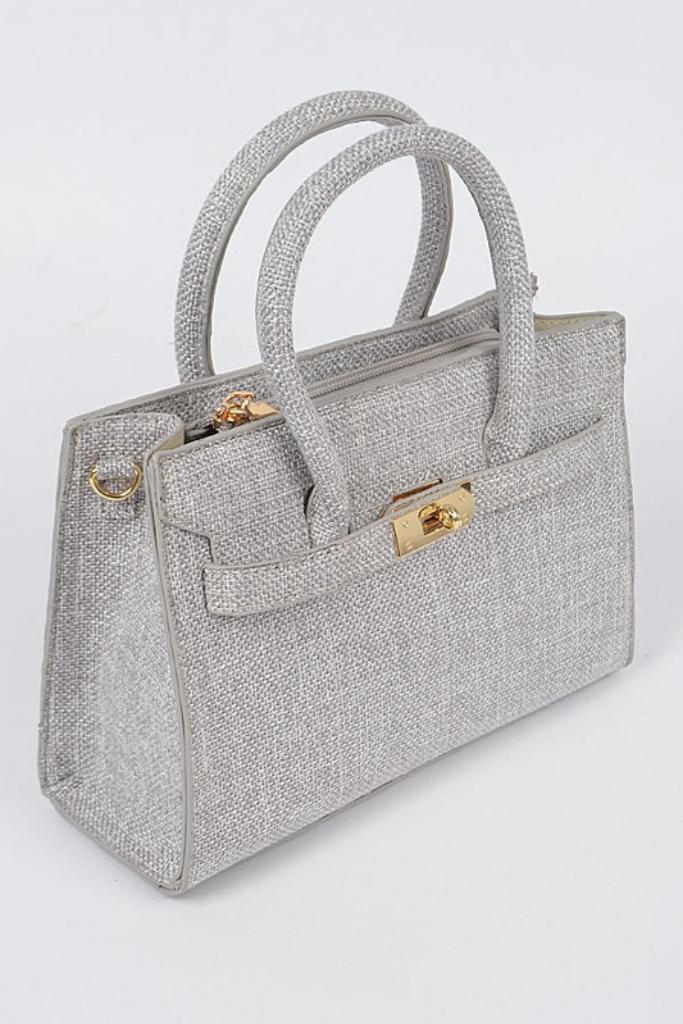 Gracie Grey Square Bag